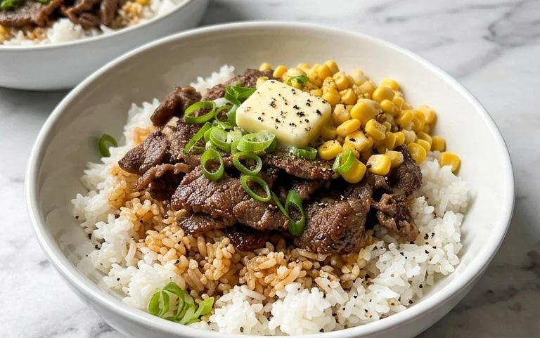 Beef Pepper Rice Bowl is a delicious meal option.