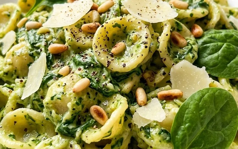 Pasta with Spinach Sauce