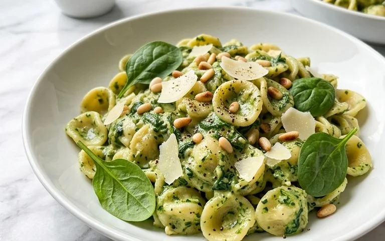 Pasta with Spinach Sauce