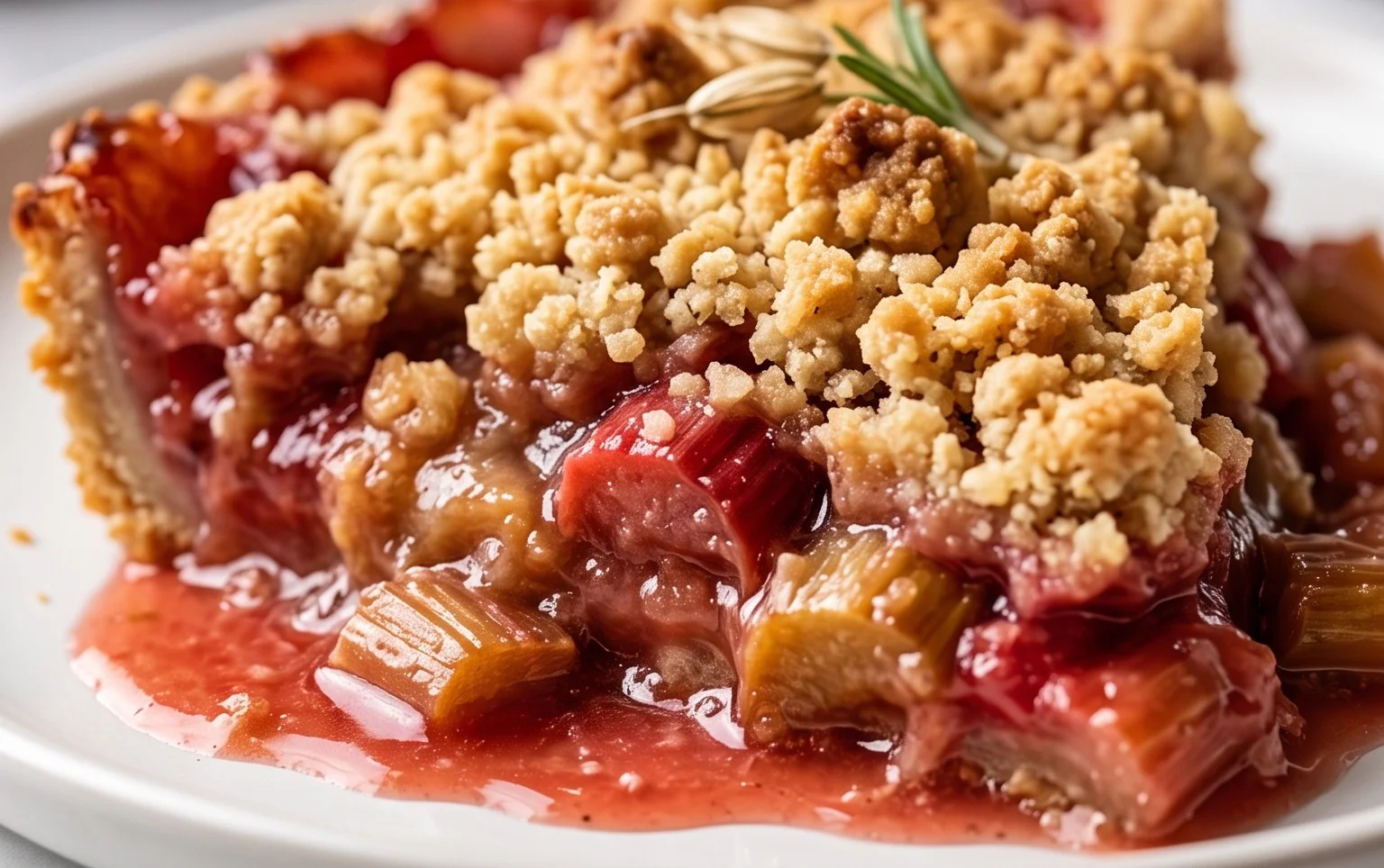 Easy Rhubarb Crisp