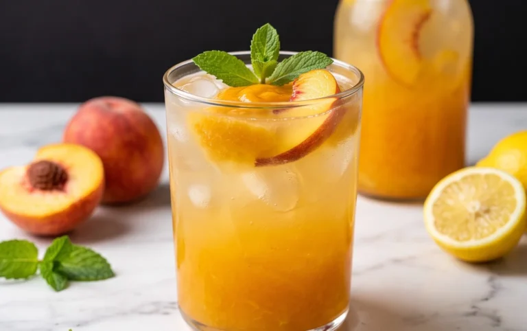 Refreshing Peach Lemonade