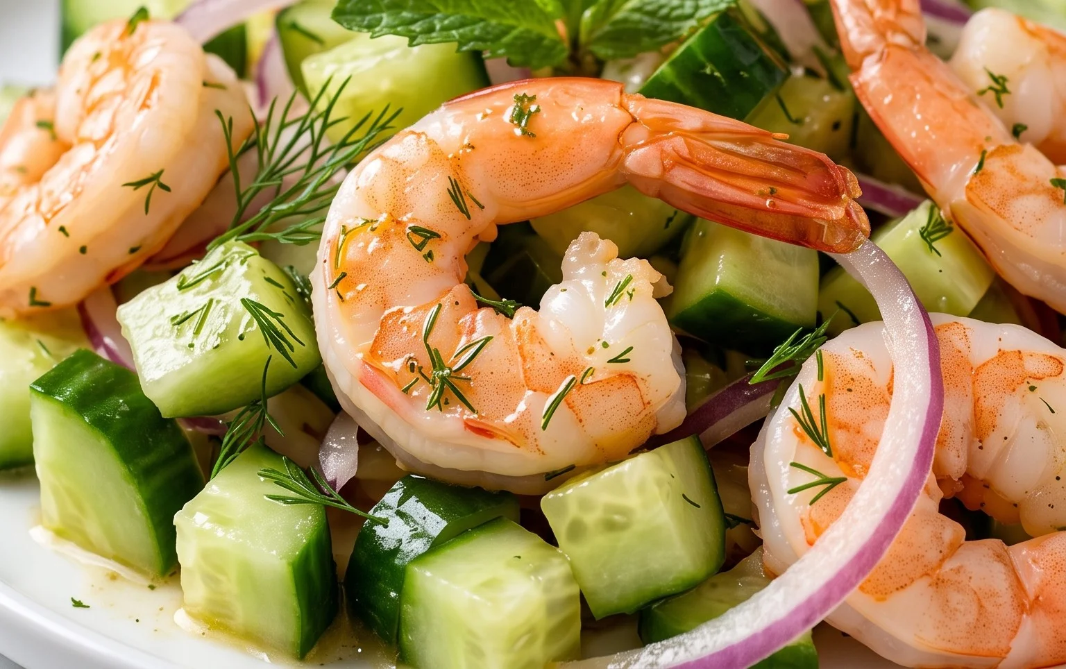 Cucumber Shrimp Salad