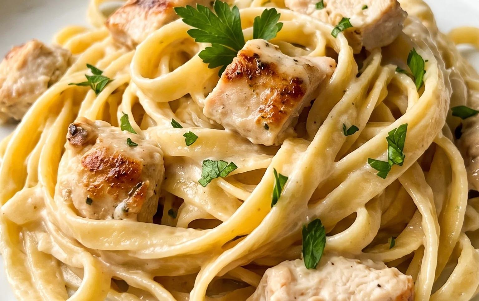 Low Calorie Chicken Alfredo