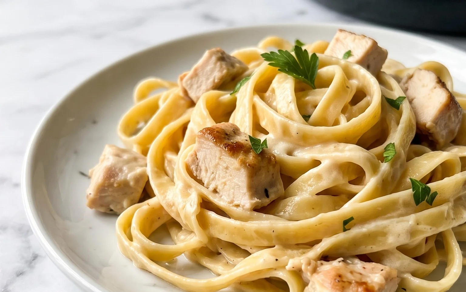 Low Calorie Chicken Alfredo