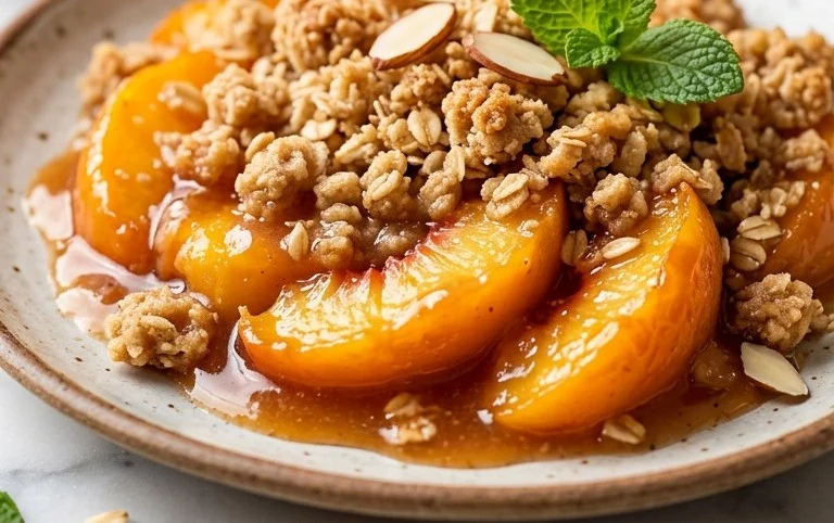 Fresh Peach Crisp Recipe