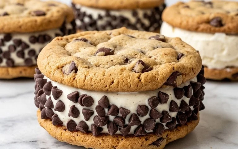 Cookie Ice Cream Sandwiches (Like a Chipwich!)