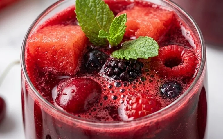 Watermelon Cherry Berry Beet Juice
