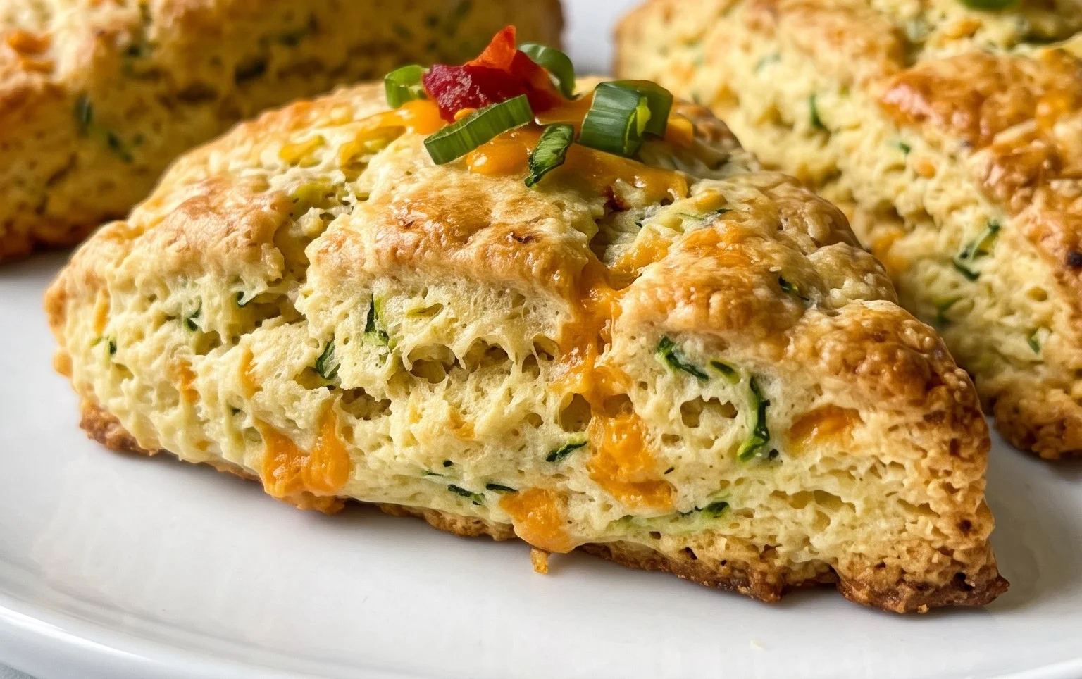 Zucchini Cheddar Scones