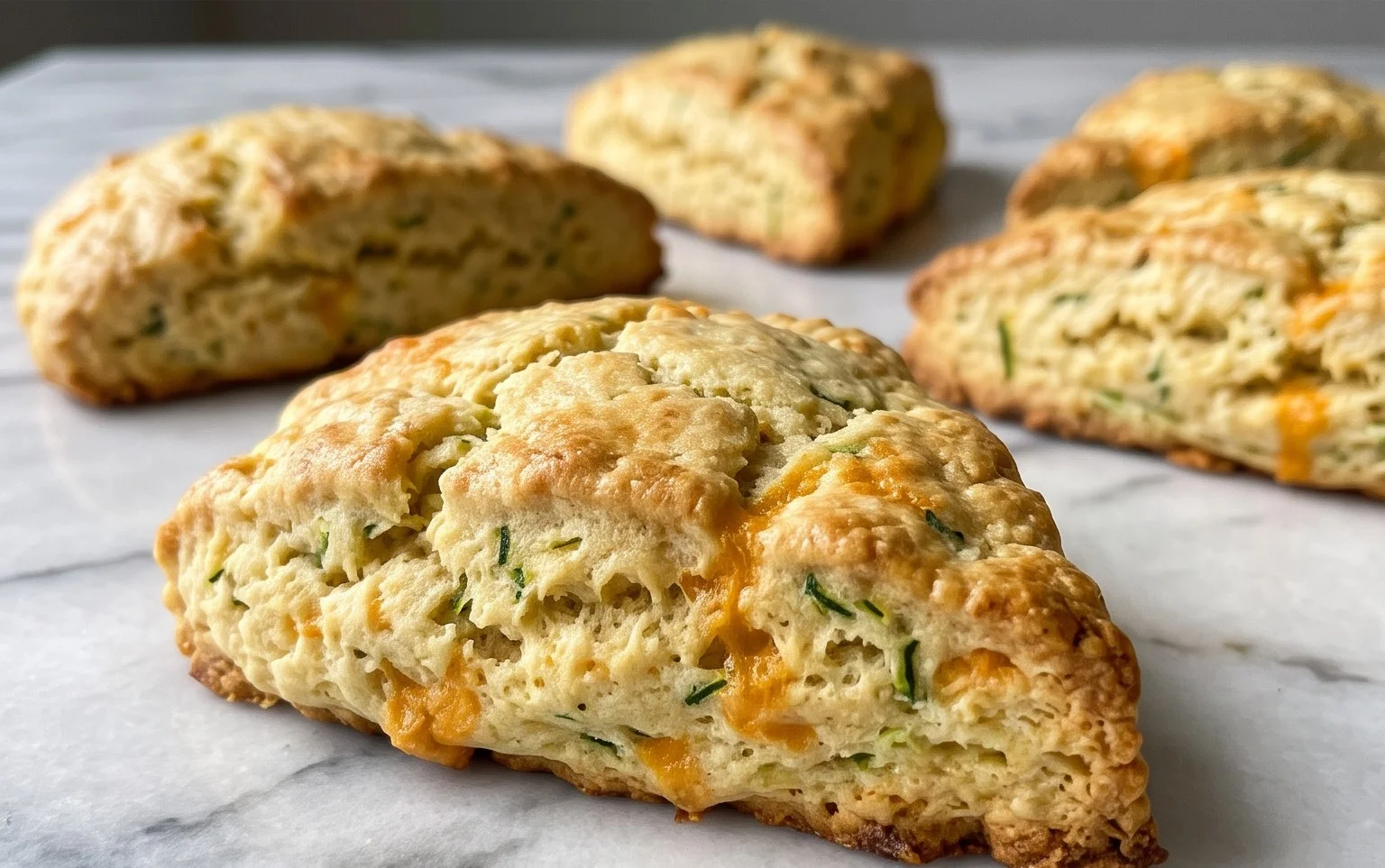 Zucchini Cheddar Scones