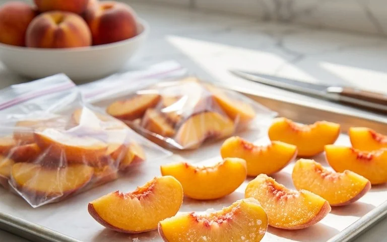 Freezing Peaches, How to Easily Freeze Peaches