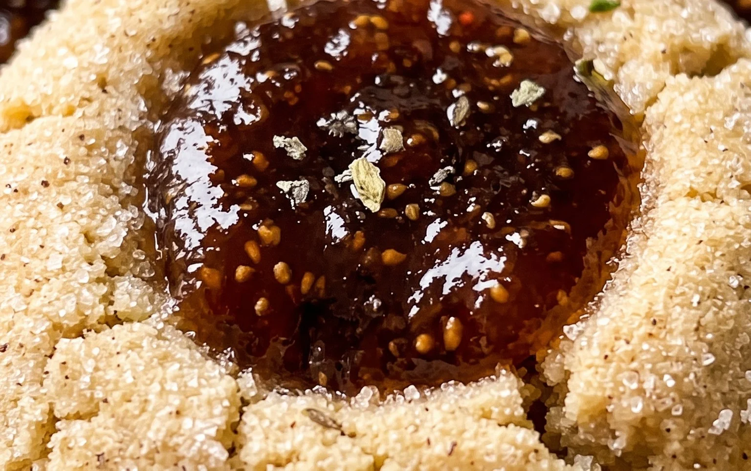Cardamom Fig Thumbprint Cookies