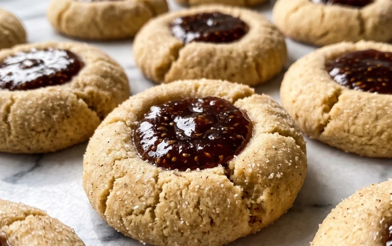 Cardamom Fig Thumbprint Cookies