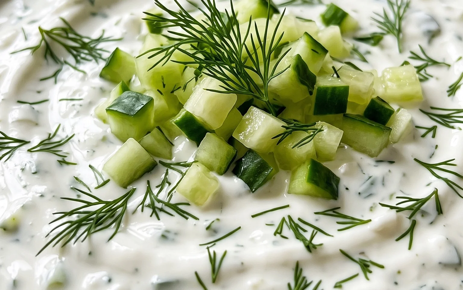 Cucumber Dip with Sour Cream and Dill