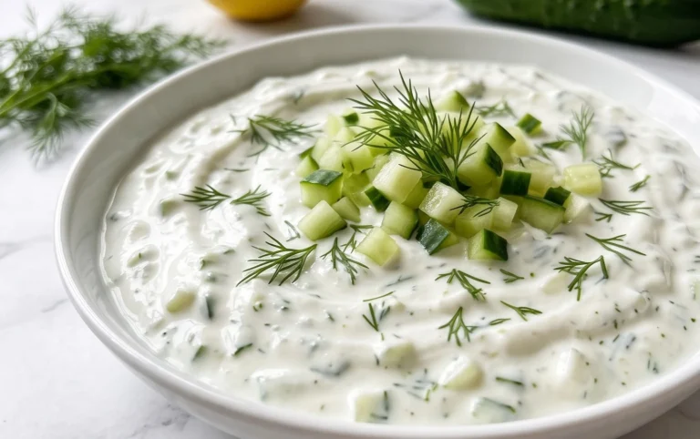 Cucumber Dip with Sour Cream and Dill