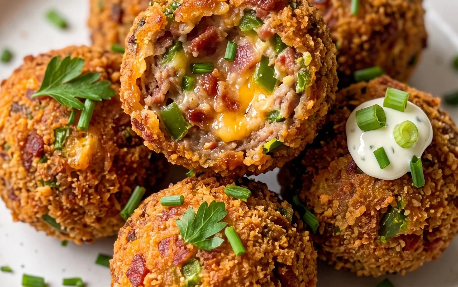 Beef Bacon Jalapeño Popper Cheese Balls