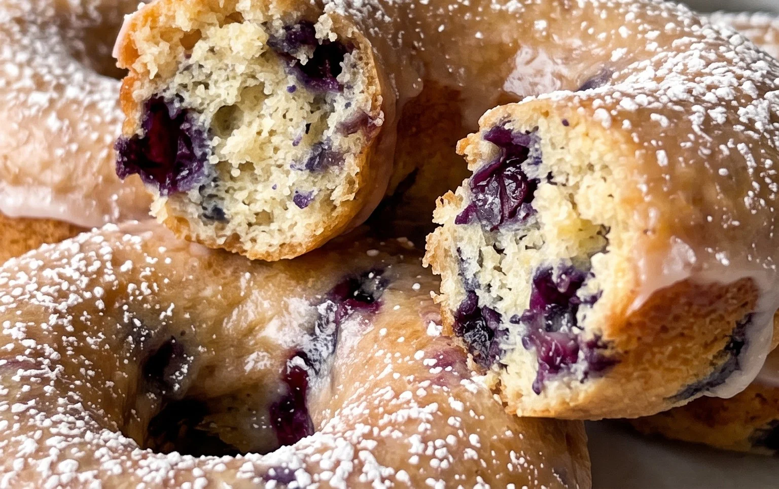 Blueberry Cake Donuts