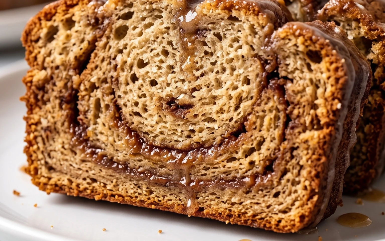 Cinnamon Roll Banana Bread
