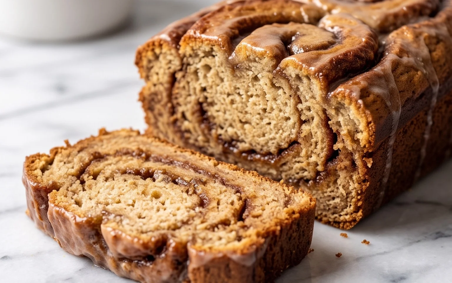 Cinnamon Roll Banana Bread