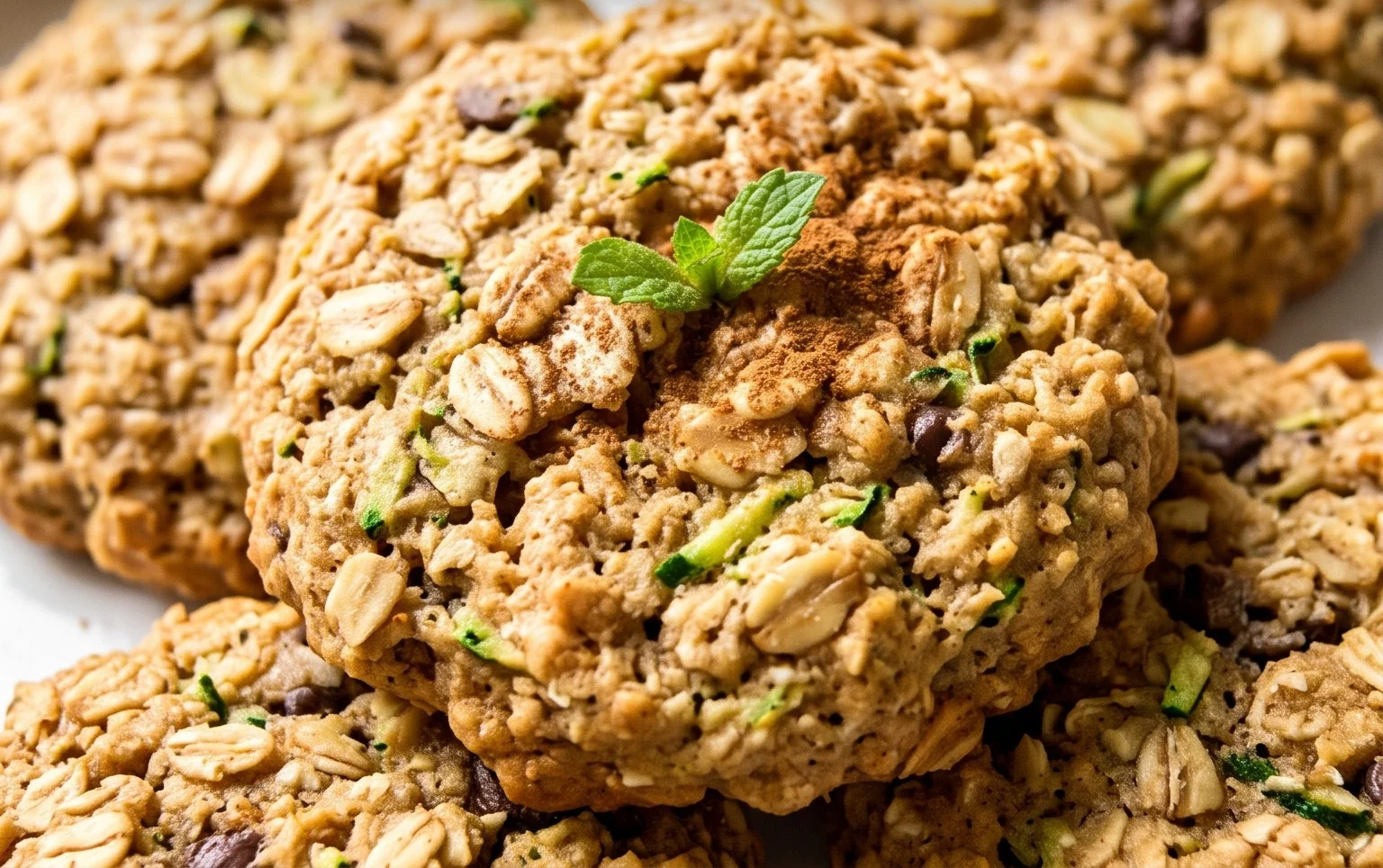 Healthy Zucchini Oatmeal Cookies