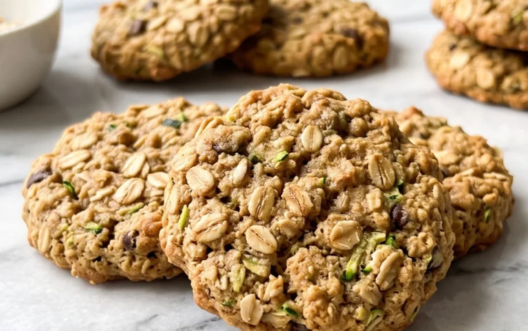 Healthy Zucchini Oatmeal Cookies