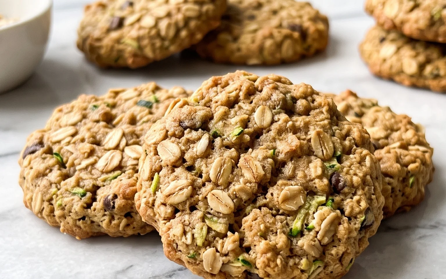 Healthy Zucchini Oatmeal Cookies