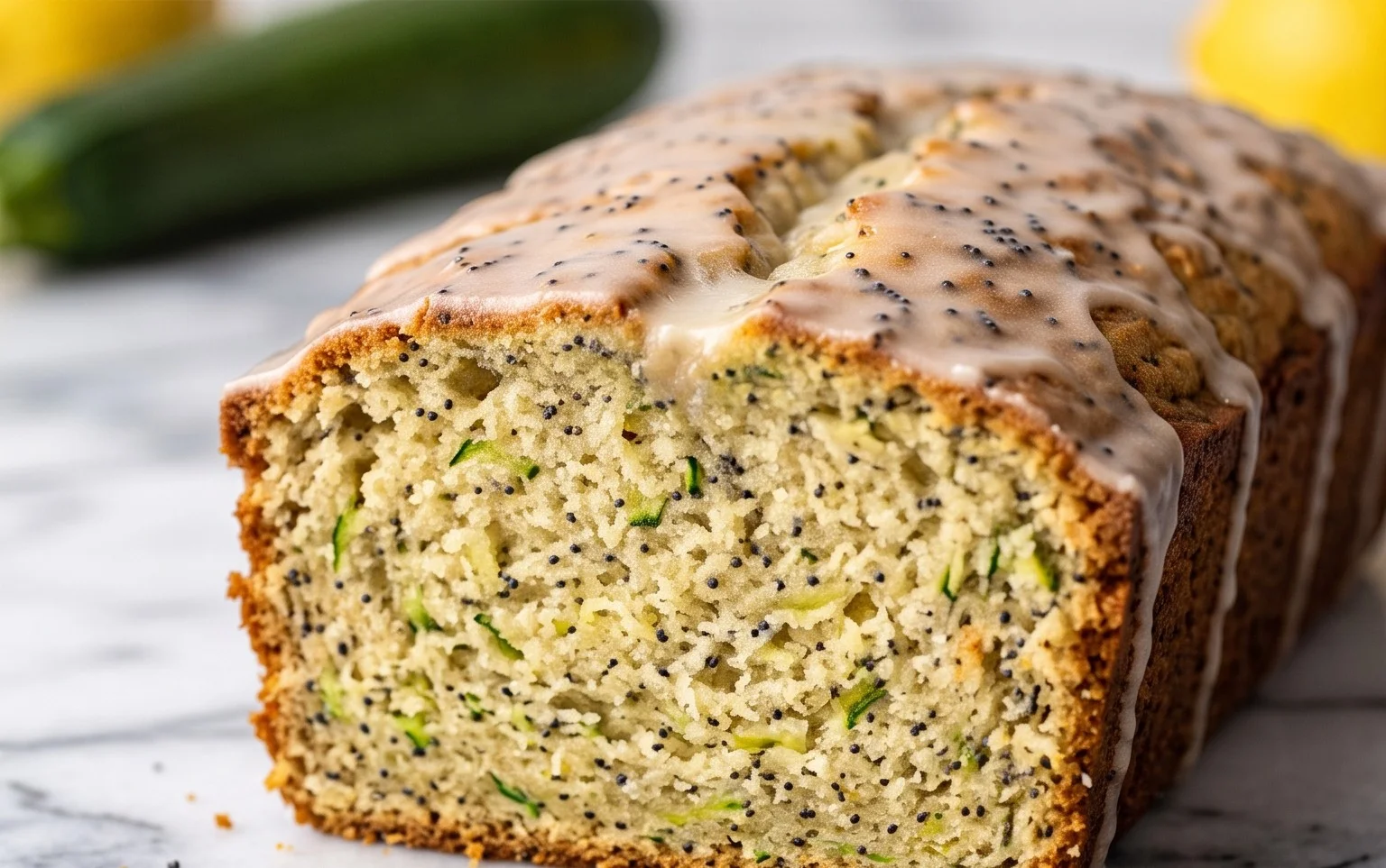 Easy Lemon Poppy Seed Zucchini Bread