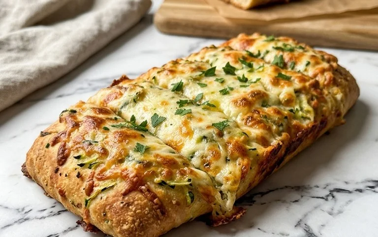 Cheesy Zucchini Breadsticks