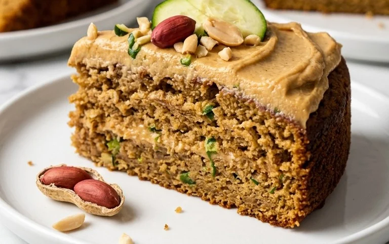 Moist Peanut Butter Zucchini Cake Recipe