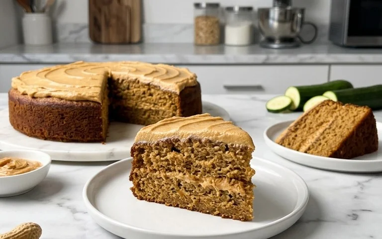 Moist Peanut Butter Zucchini Cake Recipe
