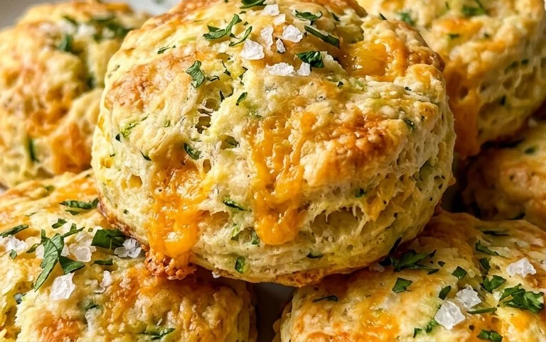 Zucchini Cheddar Biscuits