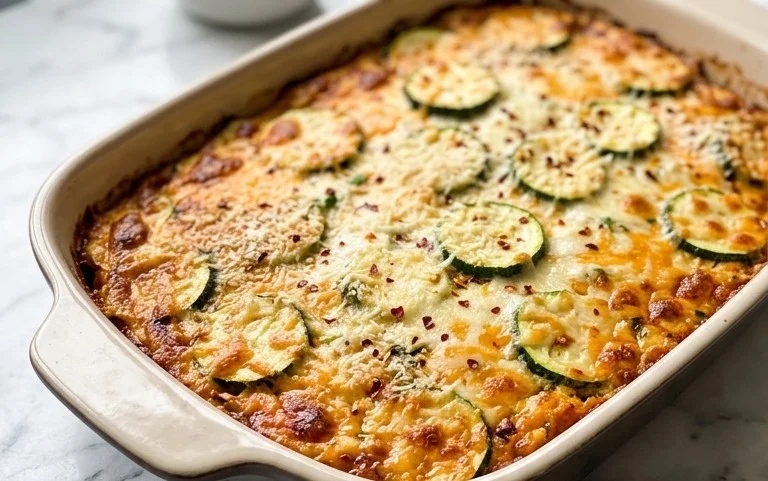 Cheesy Baked Zucchini Casserole