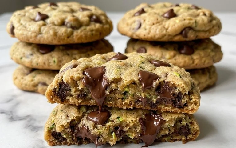 Soft Zucchini Cookies with Chocolate Chips