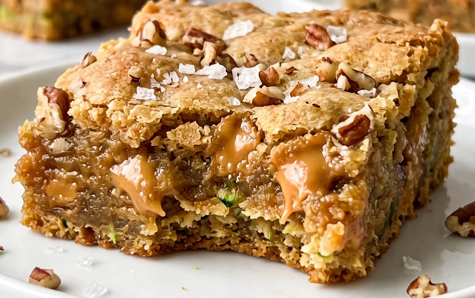Chewy Butterscotch Zucchini Blondies