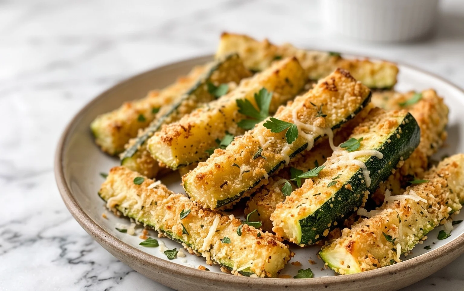 Baked Zucchini Sticks (Oven or Air Fryer)