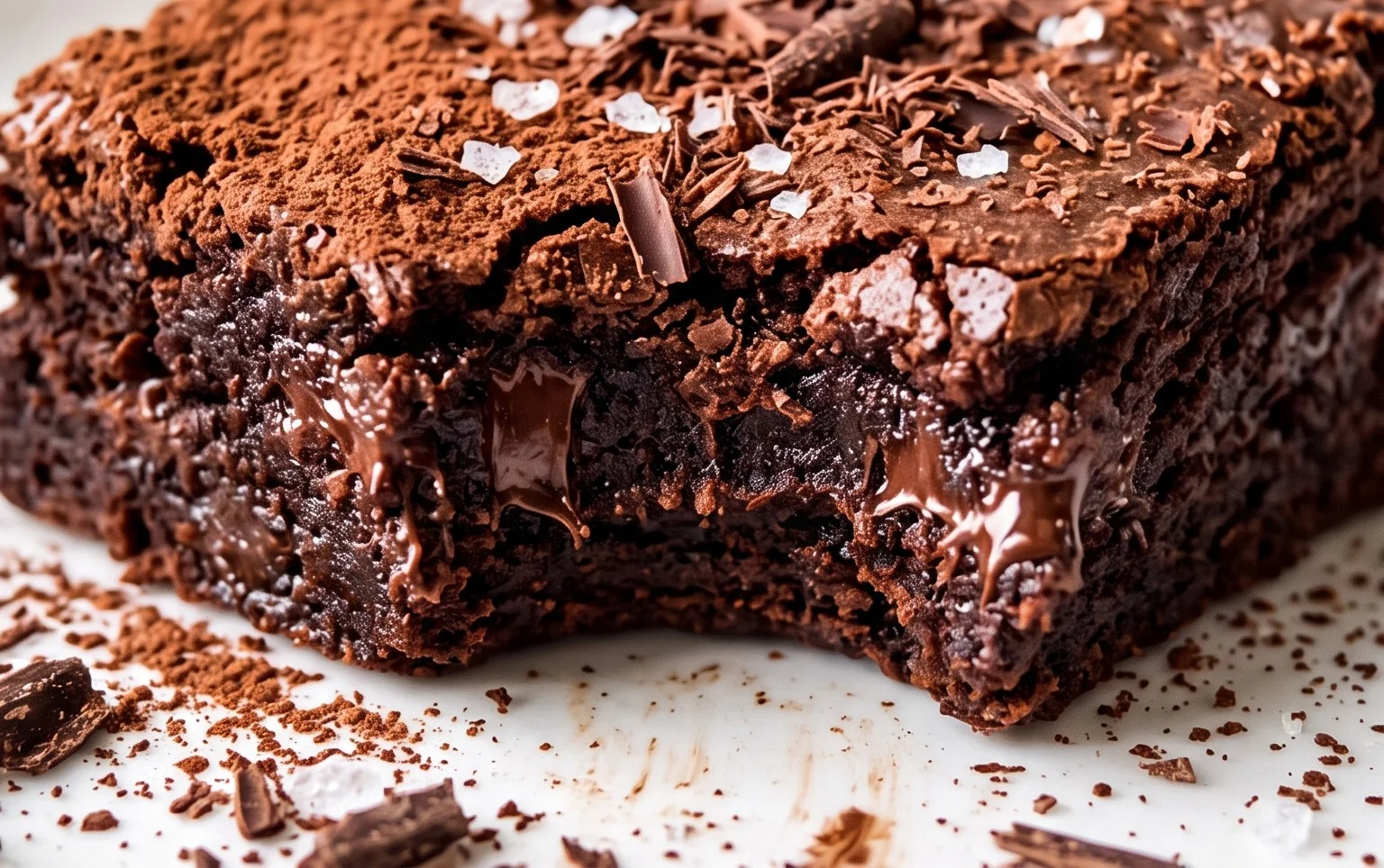 Fudgy Dark Chocolate Zucchini Brownies Recipe